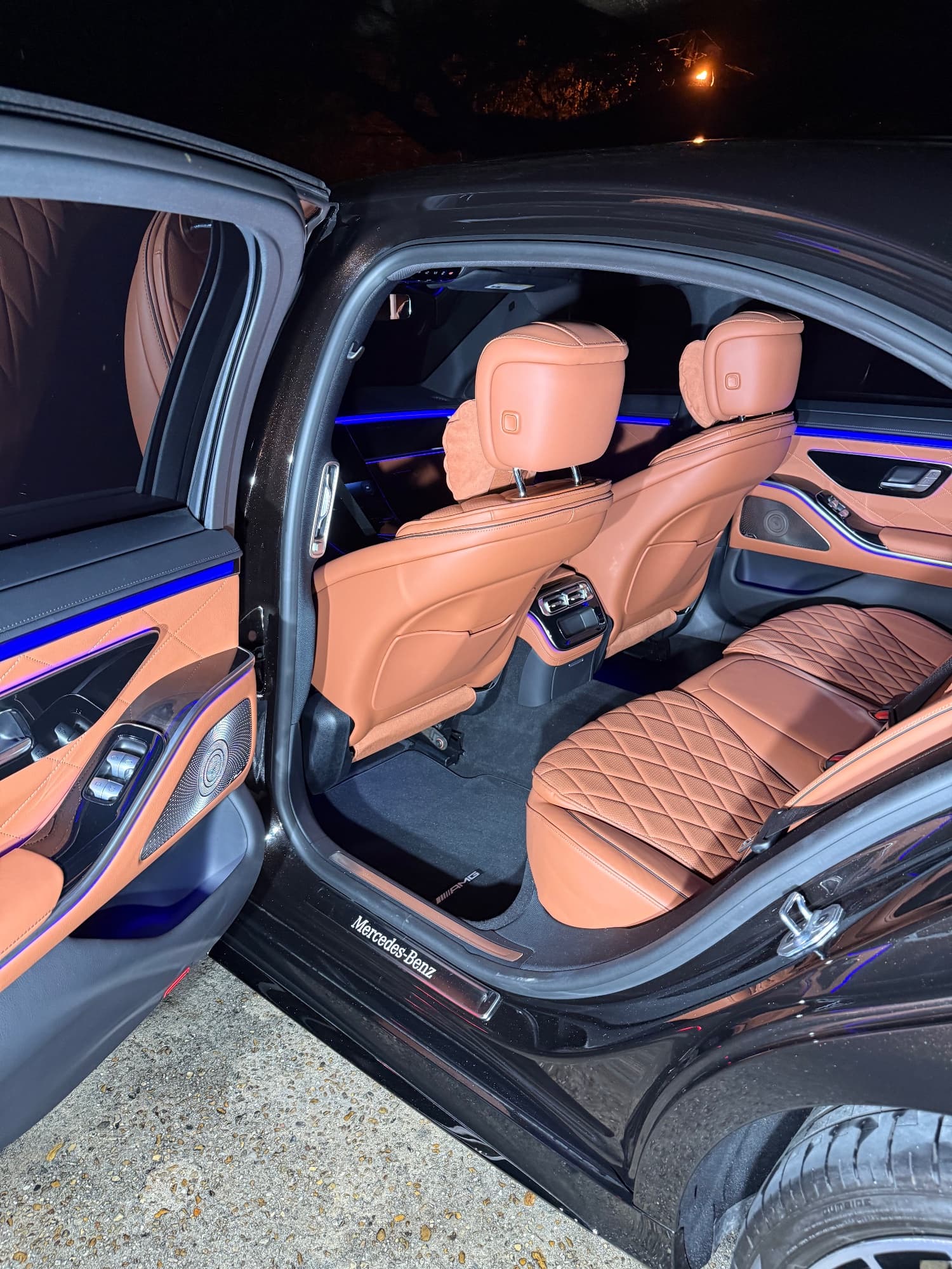 Blue Mercedes-Benz C-Class detailed by MJ's Mobile Detailing in metro New Orleans